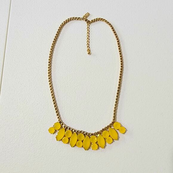Kate Spade Neon Yellow Marquee Bib Statement Necklace - Picture 8 of 10